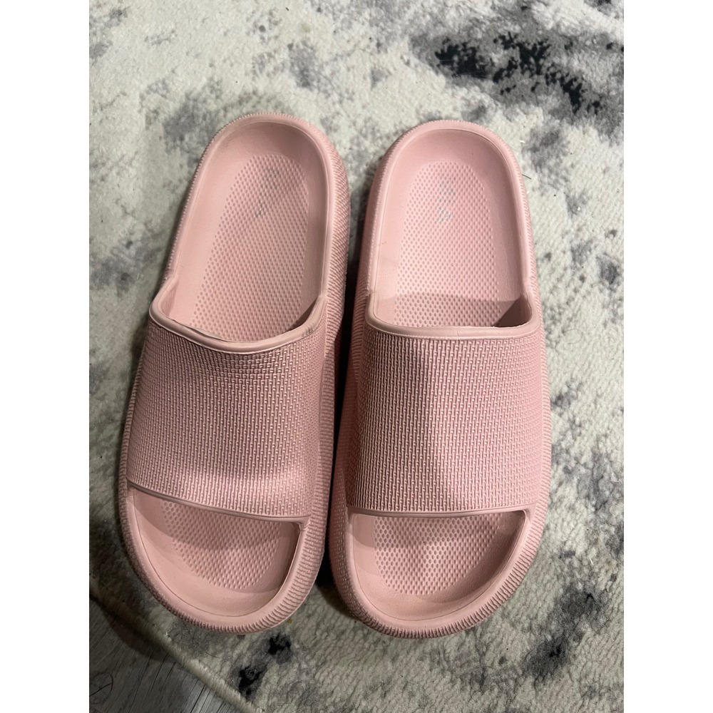 Pink Cloud Slides Womens Size 10 Platform Pillow Slippers Comfort Sandals